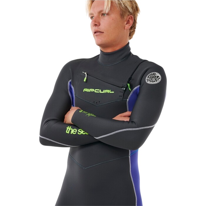 2024 Rip Curl Mens Dawn Patrol Performance 3/2mm Chest Zip Wetsuit 15EMFS - Wild Berry